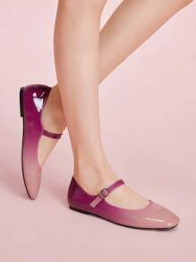 CUCCOO DOLLMOD Zapatos planos de mujer de moda con degradado rojo dulce - Rojo - Ver 6