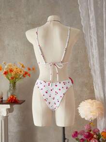 SHEIN Swim 女士碎花度假沙滩比基尼套装 - 彩色 - 查看 2