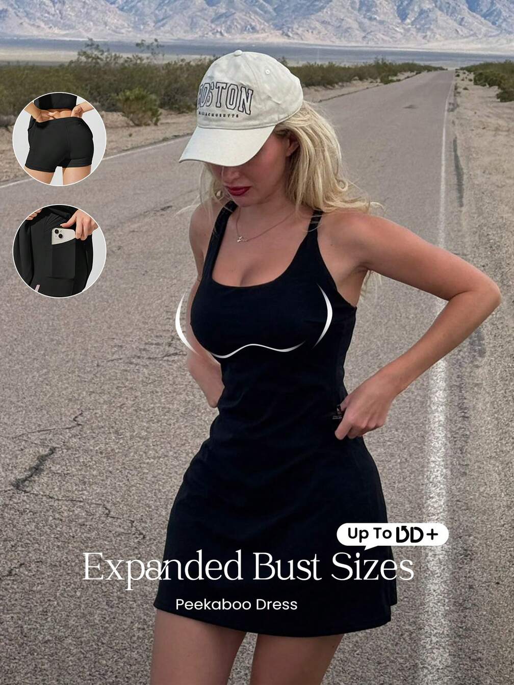 active dress no shorts Outdoor Voices Women's The Exercise Dress Blue M