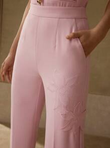 MOTF PREMIUM PRESS CREASE EMBROIDERY PANTS