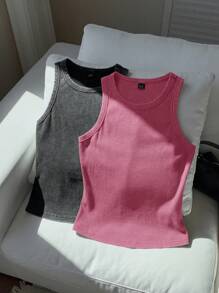 Comfortcana 2-Tone Snowflake Jacquard Knit Tight Top Set - Pink - View 7