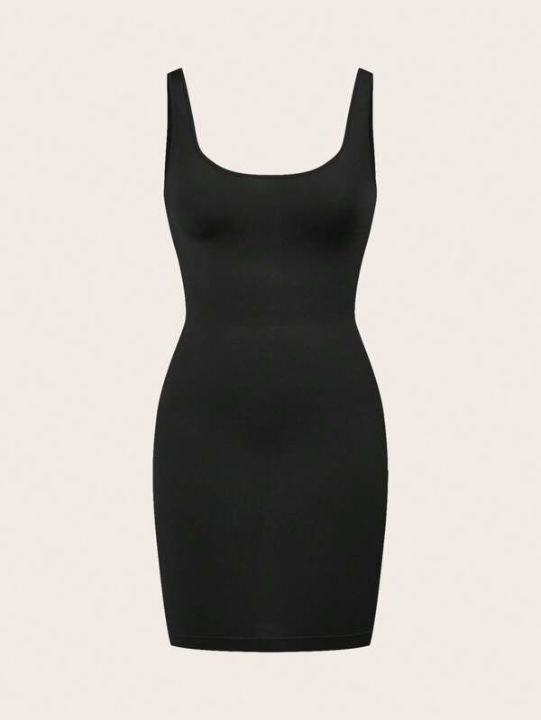 Women Solid Color Bodycon Camisole Dress