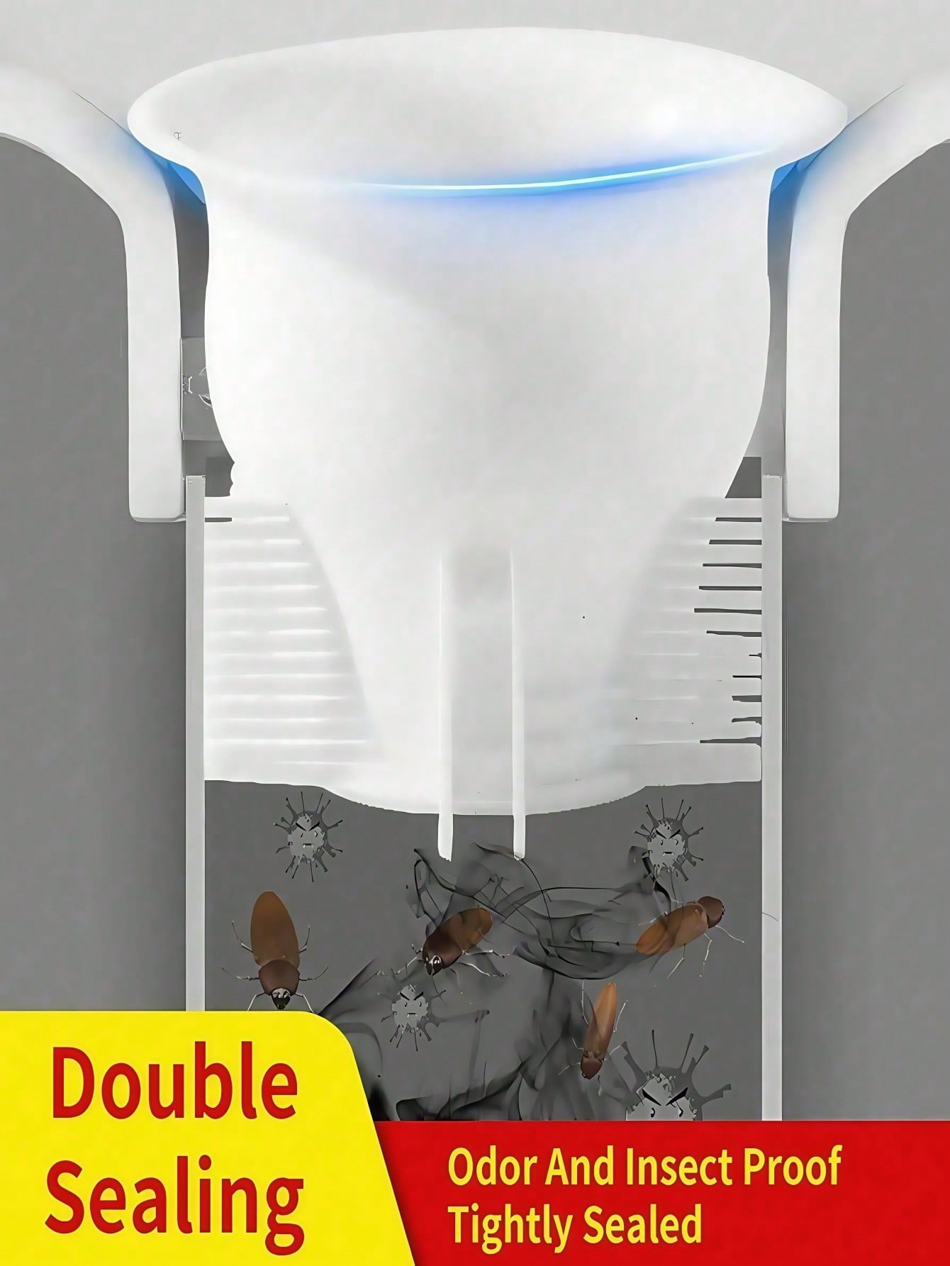 مانع انسداد ومجرى للصرف والرائحة للحمام – سدادات ل...