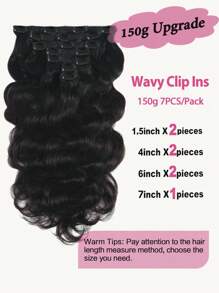 Human Extensions Clip-In Hair Extensions - SNatural - View 7