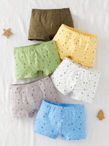 6pcs Pack Young BoyAnchor & Ditsy Ditsy Floral Navy Basic Casual Briefs