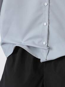 2 pièces Ensemble chemise décontractée et short avec motif lettres pour garçons, tenue confortable pour le quotidien, les sports, les sorties - Multicolore - Voir 6
