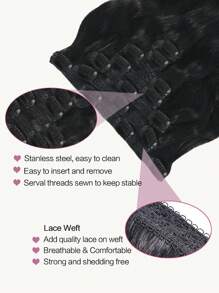 Human Extensions Clip-In Hair Extensions - SNatural - View 5