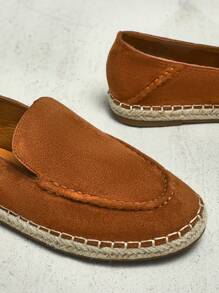 SHUZIA 女士棕色绒面革帆布便鞋 - 駝色 - 查看 4