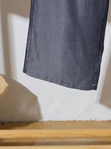 SHEIN 3-teiliges Sommer-Outfit-Set für Mädchen im Teenageralter, kurzärmliges T-Shirt + blaues Tanktop + blaue Hose mit weitem Bein, lässige Alltagskleidung - Verschiedenfarbig - Übersicht 7