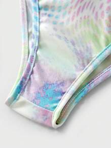 JNSQ 返校服，女童户外专业运动泳衣套装，儿童趣味全印花户外专业运动泳衣套装