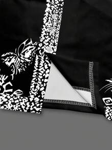 Manfinity RSRT Set de 2 piezas camisa de manga corta casual y pantalón corto con cordón para hombre