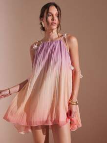 L'Amorae Váy mini màu ombre thanh lịch cho nữ, mùa hè - Nhiều màu - Xem 4