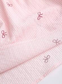 Sweetra 女士新款优雅日常海滩度假可拆卸蝴蝶结吊带连衣裙 - 粉色 - 查看 7