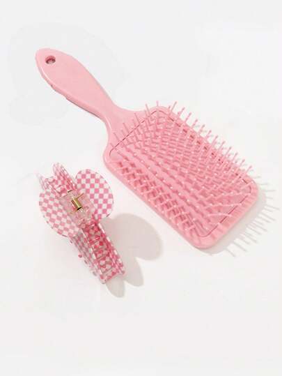 Kawaii Set de 2 pinzas de pelo con número y en color rosa de moda