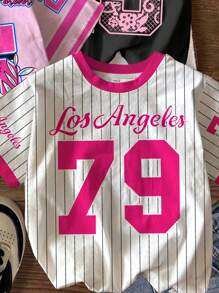 青少年女孩 3 件套，休闲时尚运动衫风格，学院风，甜美运动，针织短袖圆领 T 恤套装，适合夏季运动休闲，快乐的孩子，蝴蝶，夏季 - 彩色 - 查看 4