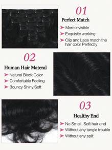 Human Extensions Clip-In Hair Extensions - SNatural - View 6