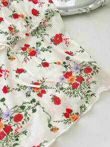 SHEIN 女式休闲度假碎花细肩带上衣，夏季上衣 - 彩色 - 查看 5