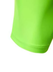 Manfinity KASUA Men's Fluorescent Green Elastic Waist Casual Swim Trunks - Mint Green - View 4