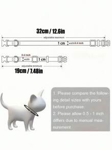 1pc Adjustable Suede Velvet Cat Collar With Bow & Bell - Soft Kitten Collars For Pets, Decorative Floral Choker Necklace Style Accessories