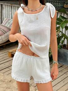 SHEIN Damen Zweiteiler Outfit für den täglichen Gebrauch