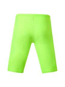 Manfinity KASUA Men's Fluorescent Green Elastic Waist Casual Swim Trunks - Mint Green - View 2