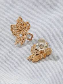 1件/2件优质蝴蝶腰紧扣裤夹领扣女胸针时尚可拆卸裤夹牛仔裤裙子女裤包配饰女学生 - 彩色 - 查看 5