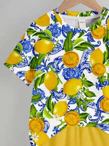 LEMON, HOLIDAY, VACATION, LIMON CELLO, FAMILY TRIP, LOVE, I LOVE MOMMY, I LOVE DADDY, Baby Boy Casual Minimalist Round Neck Short Sleeve Top And Shorts 2 Pieces Set, Suitable For Summer Lemon Shirt Baby Boy Baby Lemon Outfit Baby Boy Summer Outfit Toddler Lemon Shirt Baby Boy Lemon Shirt Set