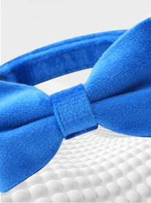 1pc Adjustable Suede Velvet Cat Collar With Bow & Bell - Soft Kitten Collars For Pets, Decorative Floral Choker Necklace Style Accessories