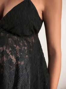 SHEIN Pregnant Women's Summer White Lace Asymmetric Hem Camisole