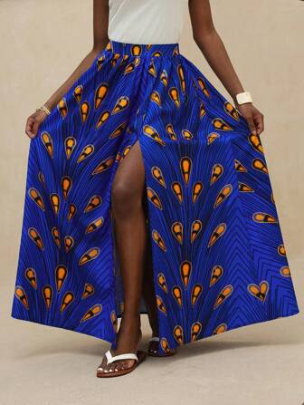 Vesra 通勤简约女士开衩裙