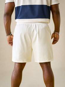 EASEVO Plus Size Woven Casual Straight Leg Shorts