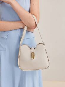 MOTF PREMIUM 女士简约通勤单肩包 - 米色 - 查看 2