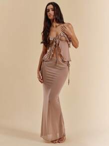 SHEIN BAE Women Two Pieces Outfits For Daily Wear - Rusty Rose - View 5