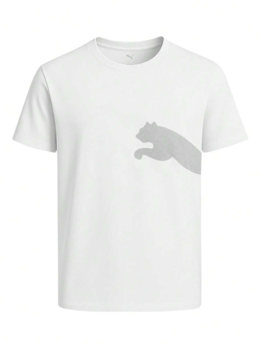 Puma M TAD BIG LOGO Tee - White - View 1