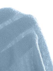 DAZY Fitted Off-Shoulder Women T-Shirt, New Autumn Collection Sheer,Off Shoulder Top,Back To School Clothes Preppy Tops Long Sleeve Women Tops,Fall Women Clothes - Baby Blue - View 6