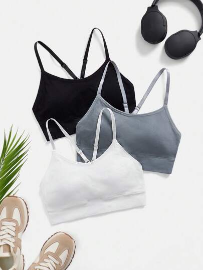 Easithlete 3pcs/Set Women Seamless Sports Bra Set