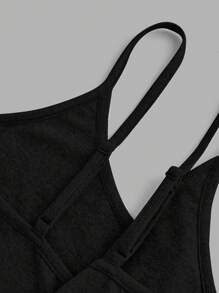 SHEIN EZwear 4 件套女士黑色、粉色、蓝色、白色短款紧身休闲背心，适合夏季 - 彩色 - 查看 8