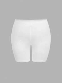 SHEIN EZwear Bộ 3 quần legging cỡ lớn màu đen, trắng, xám đậm. - Màu xám đen - Xem 9