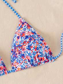 Swim Mod Áo bikini hở lưng họa tiết hoa nhỏ xinh xắn dễ thương đi biển cho nữ - Nhiều màu - Xem 6