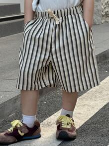 Dazy Kids Toddler Boys' Striped Bermuda Shorts, Autumn