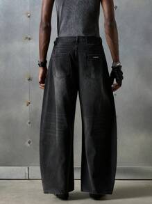 NEON BLANC Jeans in denim trame rilassate dalla forma allungata e curva, di moda casual da uomo