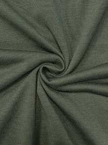 INAWLY 字母图案T恤 先喝咖啡，再做事 女士上衣 - 軍綠色 - 查看 4