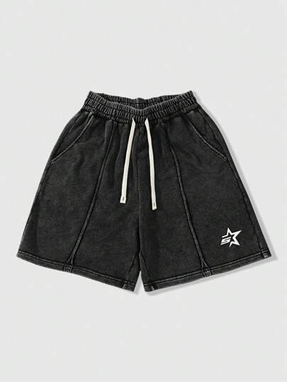 Street Life Men's Solid Color Casual Shorts