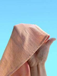 SHEIN LMoss Kids 青少年女孩休闲日常度假学院风粉色圆领褶饰吊带背心搭配宽松直筒裤套装，开学季 - 粉色 - 查看 8