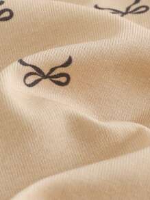 Cozy Pixies 2pcs/Set Baby Girl Bow Knitted Elastic Waist Shorts Set - Multicolor - View 7