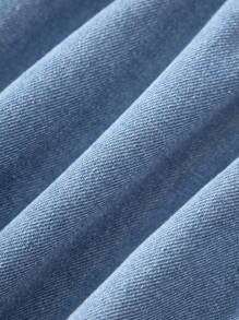 Young Girl Versatile Comfortable Casual Holiday Fashion Street Cute Lightweight Denim Dress, Summer - Light Wash - View 4