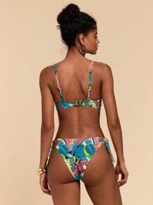 Travachic Damen Blumen Muster Badeanzug Set für den Urlaub