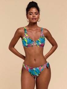 Travachic Damen Blumen Muster Badeanzug Set für den Urlaub