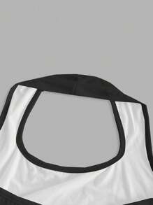 SHEIN EZwear Women's Casual Minimalist Punk Cat Eye Sexy Bodycon Halter Tank Top, Suitable For Summer, Y2K Style Back To School - Multicolor - View 4