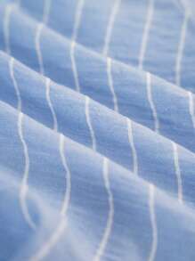 Franclia 女式条纹露肩T恤，二合一，夏季 - 彩色 - 查看 4